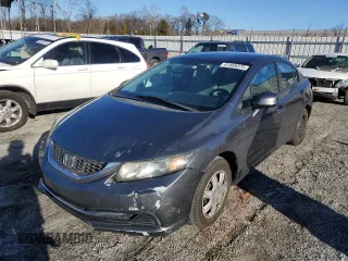 2013 Honda Civic LX with VIN 2HGFB2F51DH596502, listed as a Copart auction lot 41459375 with 87,444 mi miles and Salvage Title. Bid and sale history available at DreamBid. Image 1.