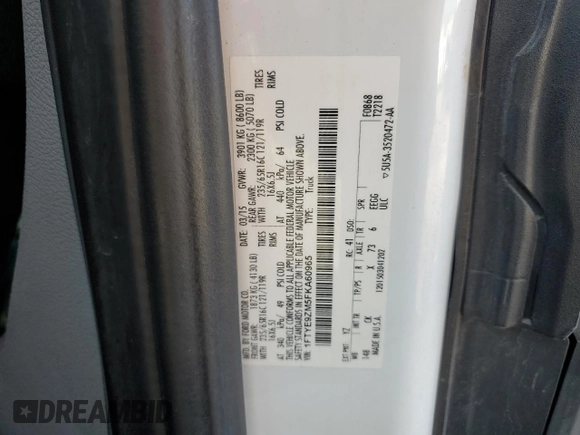2015 Ford Transit z VIN 1FTYE9ZM5FKA60965, wystawiony jako Copart lot #71811834 z przebiegiem 291 593 mil mil oraz Szkoda całkowita • Salvage title. Historia ofert i sprzedaży dostępna na DreamBid. Obrazek 14.