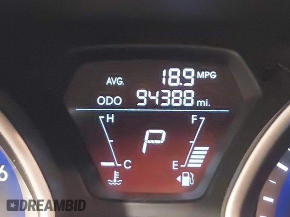 2013 Hyundai Elantra Coupe GS PZEV with VIN KMHDH6AE6DU000893, listed as a IAAI auction lot 41613994 with 94,388 mi miles. Bid and sale history available at carsss.com. Image 16.