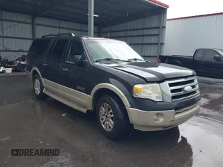 2007 Ford Expedition Max Eddie Bauer с VIN 1FMFK17507LA04310, выставлен на аукционе IAAI как лот 42114460 с пробегом 446 764 миль миль и . История ставок и продаж доступна на DreamBid. Изображение 1.