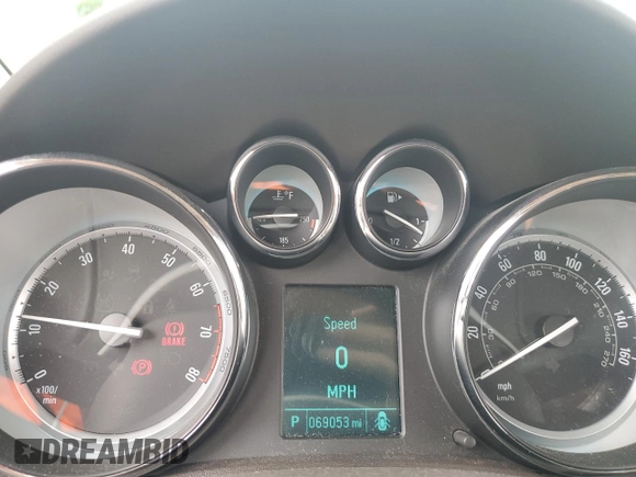 2016 Buick Verano Group with VIN 1G4PS5SK7G4171024, listed as a Copart auction lot 59598475 with 69,053 mi miles and Salvage title. Bid and sale history available at DreamBid. Image 9.