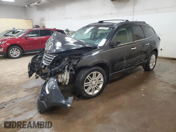 2015 Chevrolet Traverse LT with VIN 1GNKVGKD0FJ322649, listed as a Copart auction lot 52002055 with 129,240 mi miles and Clean title. Bid and sale history available at DreamBid. Image 1.