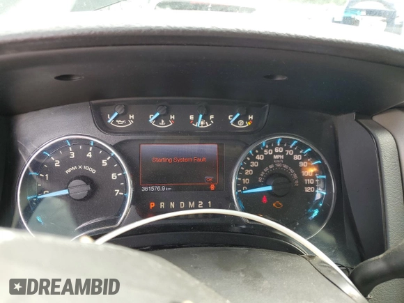 2012 Ford F-150 XL with VIN 1FTFX1EF3CFC83035, listed as a Copart auction lot 57973525 with 361,576 mi miles and Salvage title. Bid and sale history available at DreamBid. Image 9.