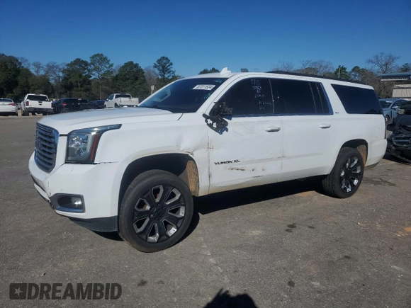 2020 GMC Yukon XL SLT with VIN 1GKS1GKC1LR172886, listed as a Copart auction lot 87011634 with 90,833 mi miles and Salvage Title. Bid and sale history available at carsss.com. Image 1.