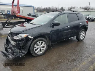 2014 Nissan Murano S with VIN JN8AZ1MW4EW520435, listed as a Copart auction lot 49879985 with 117,898 mi miles and Salvage Title. Bid and sale history available at carsss.com. Image 1.