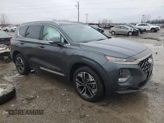 2020 Hyundai Santa Fe Limited with VIN 5NMS5CAA9LH217487, listed as a Copart auction lot 43369255 with 52,798 mi miles and Salvage Title. Bid and sale history available at carsss.com. Image 4.