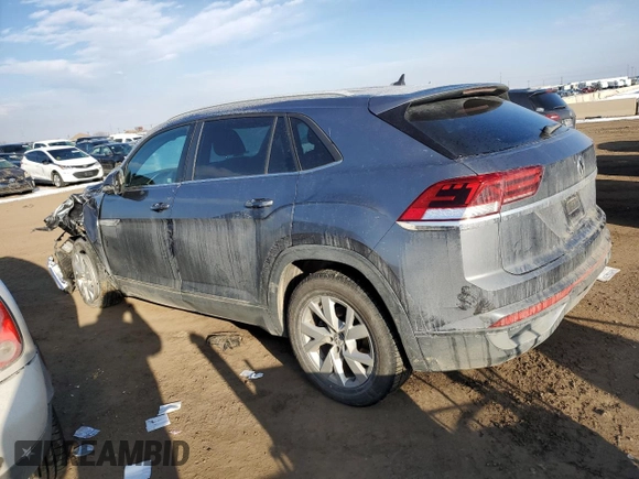 2021 Volkswagen Atlas S with VIN 1V2AC2CA6MC227062, listed as a Copart auction lot 46258605 with 89,532 mi miles and Salvage title. Bid and sale history available at DreamBid. Image 2.