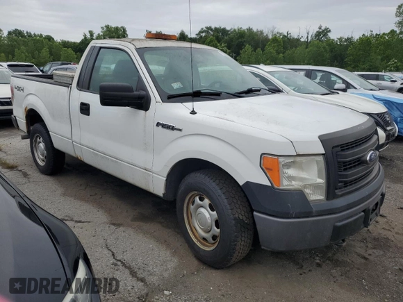 2013 Ford F-150 XL with VIN 1FTMF1EFXDFC72920, listed as a Copart auction lot 60628185 with 103,002 mi miles and Clean title. Bid and sale history available at DreamBid. Image 4.