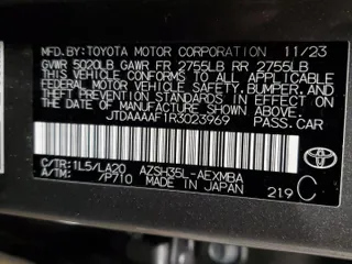 2024 Toyota Crown XLE with VIN JTDAAAAF1R3023969, listed as a Copart auction lot 49676865 with 12,071 mi miles and Salvage Title. Bid and sale history available at carsss.com. Image 12.