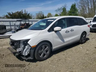 2021 Honda Odyssey EX z VIN 5FNRL6H58MB044532, wystawiony jako Copart lot #54265905 z przebiegiem 43 571 mil mil oraz Szkoda całkowita • Salvage title. Historia ofert i sprzedaży dostępna na DreamBid. Obrazek 1.