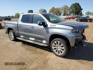 2019 Chevrolet Silverado 1500 High Country with VIN 1GCUYHED2KZ233560, listed as a Copart auction lot 49994275 with 0 mi miles and Salvage Title. Bid and sale history available at carsss.com. Image 4.