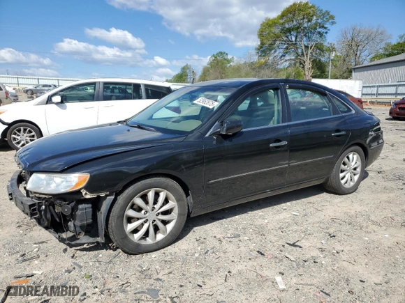 2006 Hyundai Azera SE with VIN KMHFC46F76A091349, listed as a Copart auction lot 52952675 with 140,566 mi miles and Salvage Title. Bid and sale history available at carsss.com. Image 1.
