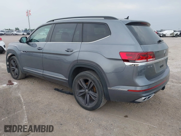 2021 Volkswagen Atlas SE with VIN 1V2NR2CA4MC529207, listed as a IAAI auction lot 42265026 with 53,185 mi miles and . Bid and sale history available at DreamBid. Image 3.