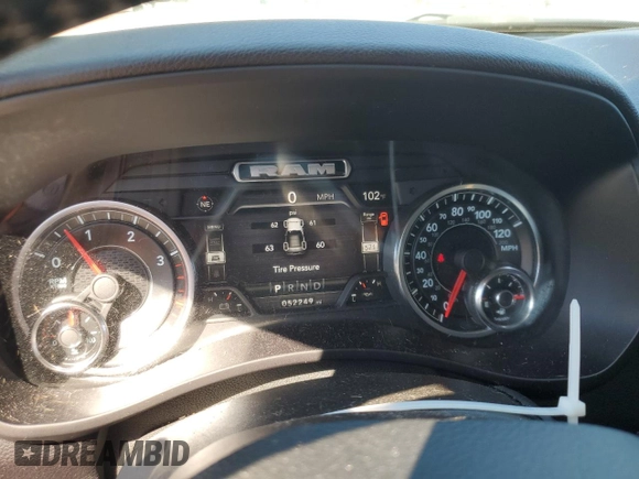 2022 Ram 2500 Big Horn with VIN 3C6UR5DL7NG109526, listed as a Copart auction lot 73629674 with 52,249 mi miles and Salvage Title. Bid and sale history available at carsss.com. Image 9.