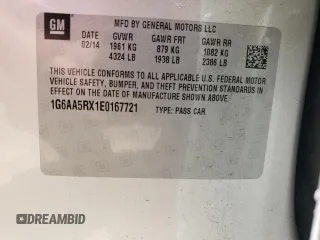 2014 Cadillac ATS Standard RWD z VIN 1G6AA5RX1E0167721, wystawiony jako Copart lot #53982705 z przebiegiem 160 328 mil mil oraz Szkoda całkowita • Salvage title. Historia ofert i sprzedaży dostępna na DreamBid. Obrazek 13.