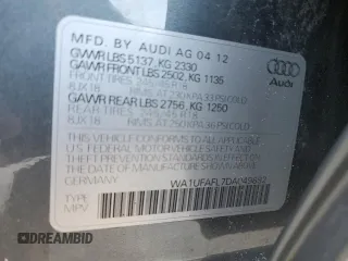 2013 Audi allroad Premium Plus with VIN WA1UFAFL7DA049892, listed as a Copart auction lot 75083764 with 154,803 mi miles and Salvage Title. Bid and sale history available at carsss.com. Image 14.