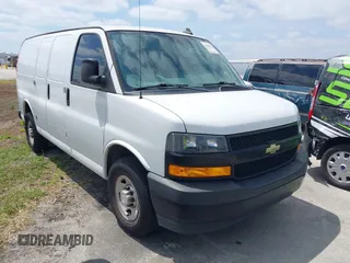 2018 Chevrolet Express Cargo with VIN 1GCWGAFP0J1342902, listed as a IAAI auction lot 42055292 with 98,297 mi miles and . Bid and sale history available at DreamBid. Image 1.
