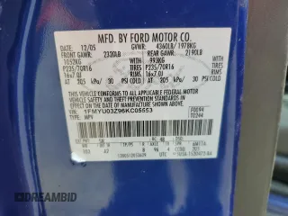 2006 Ford Escape XLT with VIN 1FMYU03Z96KC05553, listed as a Copart auction lot 54682054 with 167,493 mi miles and Salvage Title. Bid and sale history available at carsss.com. Image 15.