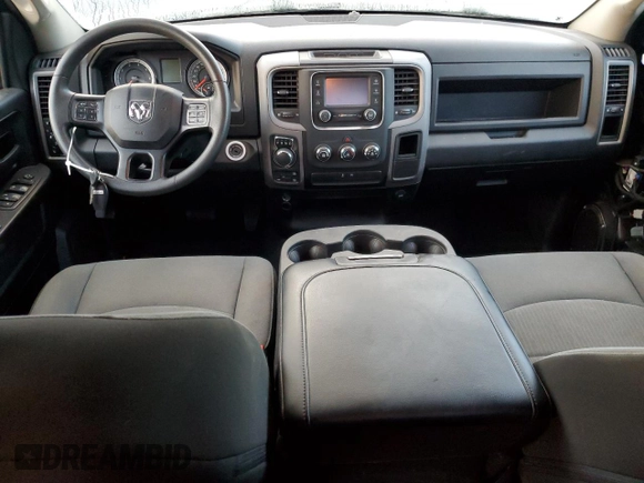 2021 Ram 1500 Tradesman with VIN 1C6RR7FG4MS523565, listed as a Copart auction lot 73633484 with 34,749 mi miles and Salvage title. Bid and sale history available at DreamBid. Image 8.