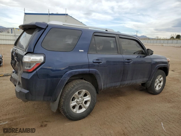2017 Toyota 4Runner SR5 with VIN JTEBU5JR4H5413055, listed as a Copart auction lot 51081095 with 75,016 mi miles and Salvage Title. Bid and sale history available at carsss.com. Image 3.