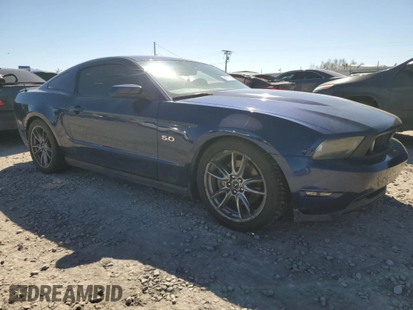2011 Ford Mustang GT with VIN 1ZVBP8CF4B5134029, listed as a Copart auction lot 49787235 with Not Provided miles and Salvage Title. Bid and sale history available at carsss.com. Image 4.