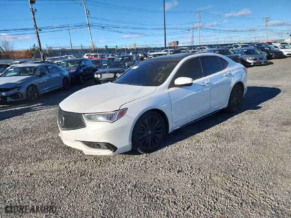 2020 Acura TLX w/Advance Pkg with VIN 19UUB3F82LA001709, listed as a Copart auction lot 50625785 with 81,311 mi miles and Salvage Title. Bid and sale history available at carsss.com. Image 1.