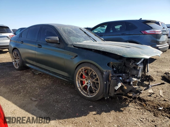 2022 BMW 5 Series with VIN WBS73CH01NCJ52802, listed as a Copart auction lot 73005874 with Not provided miles and Salvage title. Bid and sale history available at DreamBid. Image 4.