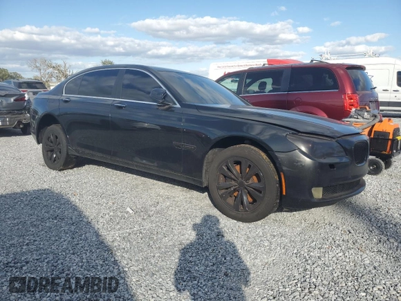 2012 BMW 7 Series 740Li with VIN WBAKB4C59CC577031, listed as a Copart auction lot 85270584 with 0 mi miles and Salvage Title. Bid and sale history available at carsss.com. Image 4.