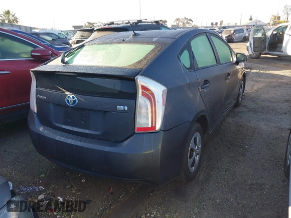 2015 Toyota Prius Four with VIN JTDKN3DU1F1949939, listed as a IAAI auction lot 41741074 with 186,714 mi miles. Bid and sale history available at carsss.com. Image 4.