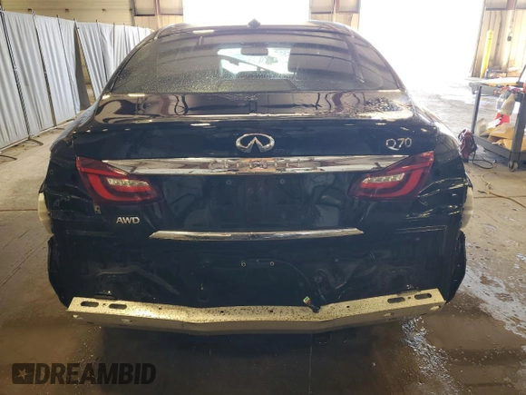 2017 Infiniti Q70 with VIN JN1BY1AR4HM770553, listed as a Copart auction lot 50878195 with 136,455 mi miles and Salvage Title. Bid and sale history available at carsss.com. Image 6.