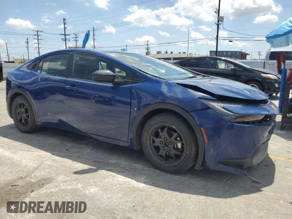2024 Toyota Prius LE with VIN JTDACAAUXR3024790, listed as a Copart auction lot 57094995 with 38,968 mi miles and Salvage Title. Bid and sale history available at DreamBid. Image 4.
