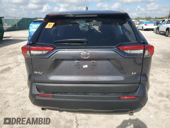 2025 Toyota RAV4 LE with VIN 2T3H1RFV1SW368421, listed as a Copart auction lot 51170705 with 4,592 mi miles and Non Repairable. Bid and sale history available at carsss.com. Image 6.