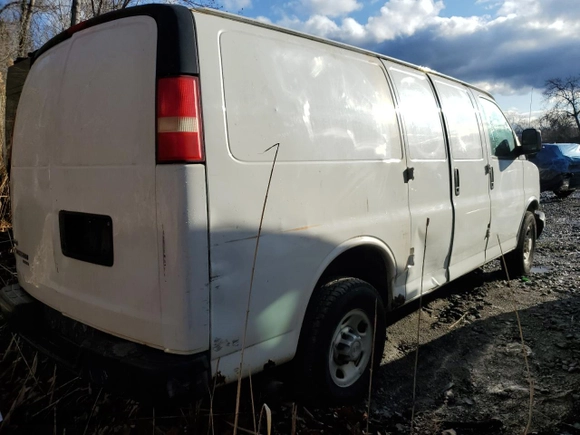 2011 Chevrolet Express Cargo Van with VIN 1GCWGFCA3B1143776, listed as a Copart auction lot 51505945 with 220,460 mi miles and Clean Title. Bid and sale history available at carsss.com. Image 3.