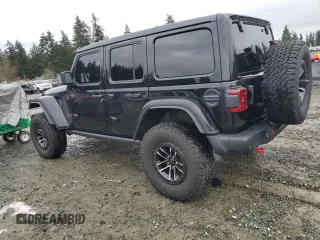 2024 Jeep Wrangler Rubicon X z VIN 1C4RJXFG5RW339591, wystawiony jako Copart lot #50061185 z przebiegiem 3 056 mil mil oraz Szkoda całkowita • Salvage title. Historia ofert i sprzedaży dostępna na DreamBid. Obrazek 2.