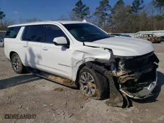 2021 Chevrolet Suburban LT with VIN 1GNSCCKD0MR431237, listed as a Copart auction lot 46047225 with 57,051 mi miles and Salvage Title. Bid and sale history available at carsss.com. Image 4.