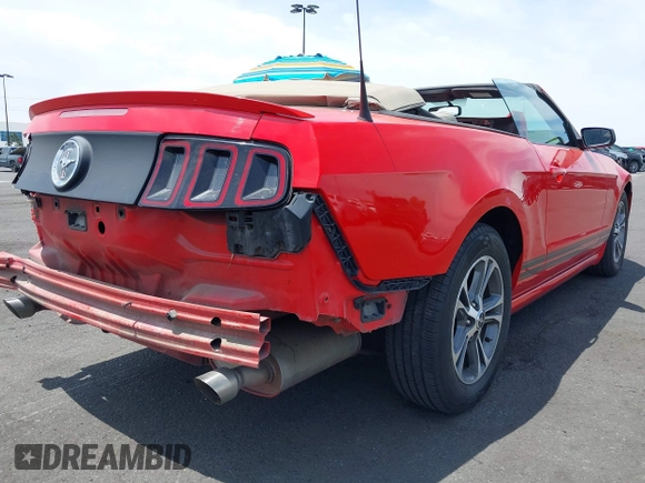 2014 Ford Mustang V6 with VIN 1ZVBP8EM5E5236603, listed as a IAAI auction lot 42355551 with 100,617 mi miles and . Bid and sale history available at DreamBid. Image 4.
