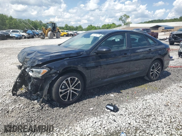 2024 Volkswagen Jetta Sport with VIN 3VWBM7BU9RM100191, listed as a Copart auction lot 56116275 with 12,260 mi miles and Salvage title. Bid and sale history available at DreamBid. Image 1.