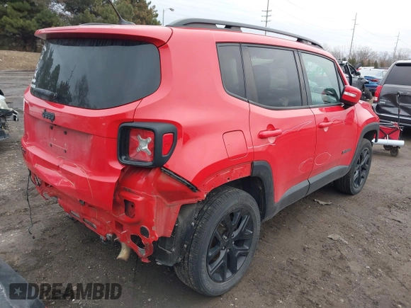2017 Jeep Renegade Latitude with VIN ZACCJBBBXHPG47418, listed as a IAAI auction lot 41533128 with 123,991 mi miles. Bid and sale history available at carsss.com. Image 4.