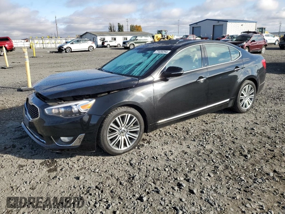 2016 Kia Cadenza Premium with VIN KNALN4D70G5201159, listed as a Copart auction lot 77439264 with 109,934 mi miles and Salvage Title. Bid and sale history available at carsss.com. Image 1.
