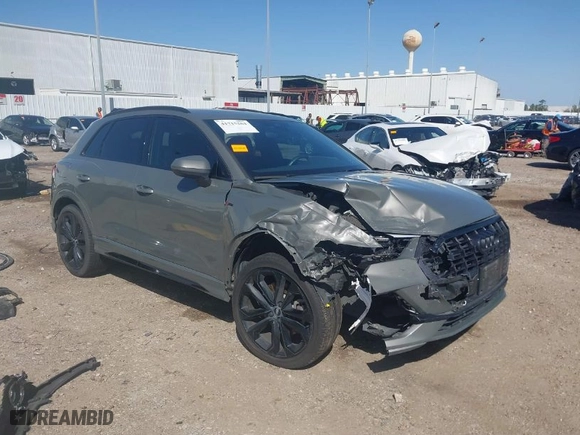 2020 Audi Q3 S line Premium Plus with VIN WA1EECF38L1089559, listed as a IAAI auction lot 41715264 with 74,192 mi miles. Bid and sale history available at carsss.com. Image 1.
