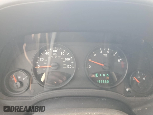 2011 Jeep Patriot Sport with VIN 1J4NT1GB6BD287389, listed as a Copart auction lot 56495085 with 188,650 mi miles and Salvage title. Bid and sale history available at DreamBid. Image 9.