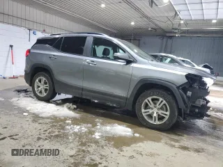 2021 GMC Terrain SLE with VIN 3GKALTEV4ML375503, listed as a Copart auction lot 43544345 with 53,887 mi miles and Salvage Title. Bid and sale history available at carsss.com. Image 4.