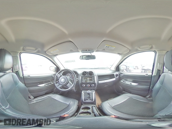 2014 Jeep Compass Latitude with VIN 1C4NJCEB5ED692156, listed as a Copart auction lot 53433385 with 124,348 mi miles and Salvage Title. Bid and sale history available at carsss.com. Image 15.
