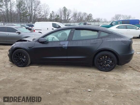 2022 Tesla Model 3 with VIN 5YJ3E1EA6NF186383, listed as a IAAI auction lot 41168967 with Not Provided miles and . Bid and sale history available at DreamBid. Image 13.