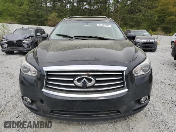 2013 Infiniti JX35 with VIN 5N1AL0MM3DC348710, listed as a Copart auction lot 51893205 with 161,003 mi miles and Clean Title. Bid and sale history available at carsss.com. Image 5.