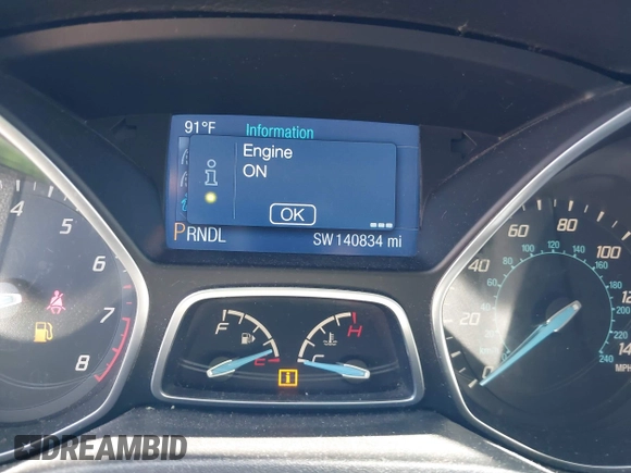 2014 Ford Focus SE with VIN 1FADP3K29EL273107, listed as a IAAI auction lot 42083524 with 140,834 mi miles. Bid and sale history available at carsss.com. Image 7.