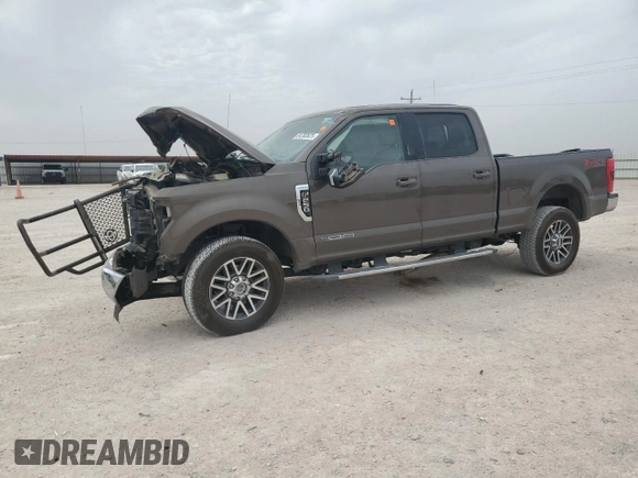 2017 Ford Super Duty F-250 SRW Lariat with VIN 1FT7W2BTXHEC53860, listed as a Copart auction lot 54782825 with 0 mi miles and Salvage Title. Bid and sale history available at carsss.com. Image 1.