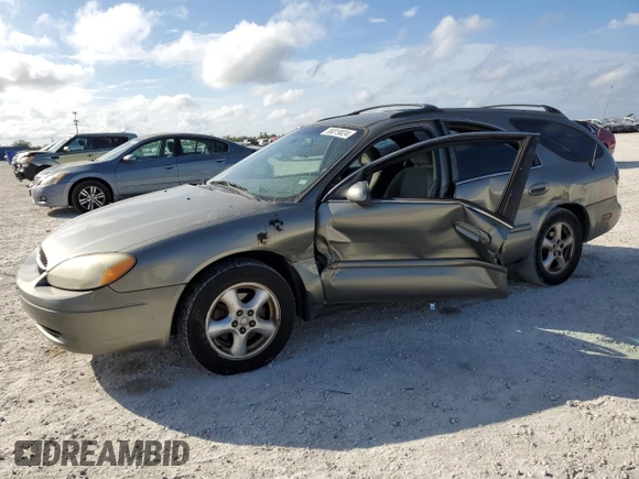 2003 Ford Taurus SE Standard with VIN 1FAFP58U33A259080, listed as a Copart auction lot 86819024 with 143,482 mi miles and Salvage Title. Bid and sale history available at carsss.com. Image 1.