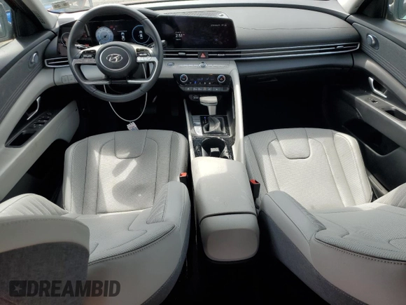 2023 Hyundai Elantra Limited with VIN KMHLP4AG5PU625813, listed as a Copart auction lot 54726965 with 20,096 mi miles and Salvage Title. Bid and sale history available at DreamBid. Image 8.