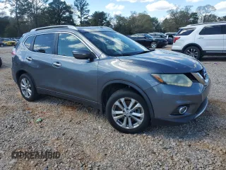 2015 Nissan Rogue S with VIN 5N1AT2MLXFC840222, listed as a Copart auction lot 50228225 with 200,263 mi miles and Salvage Title. Bid and sale history available at DreamBid. Image 4.